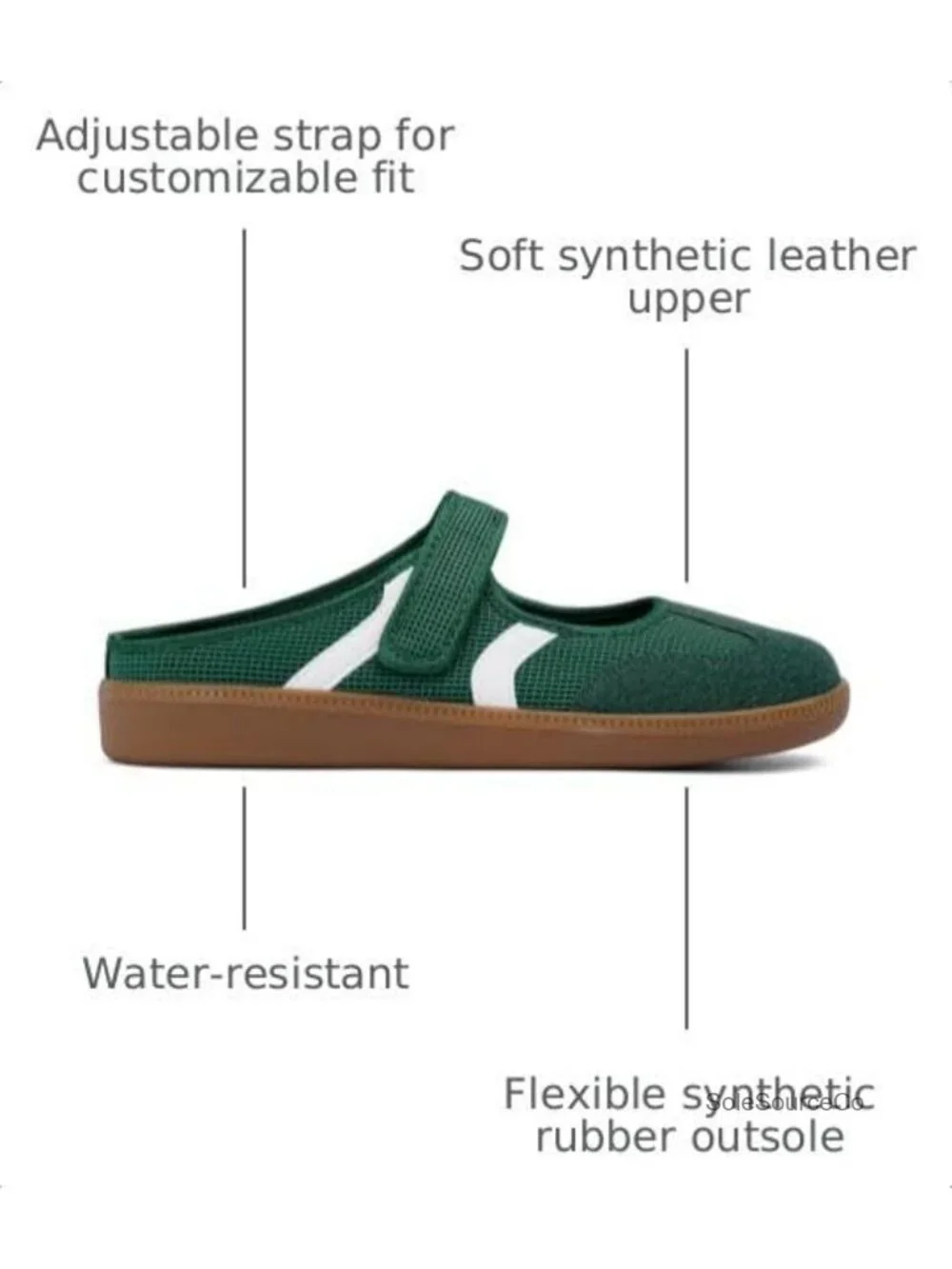 Faux Suede Mary Jane Sneakers Women Slip On Platform Mules Walking Flats